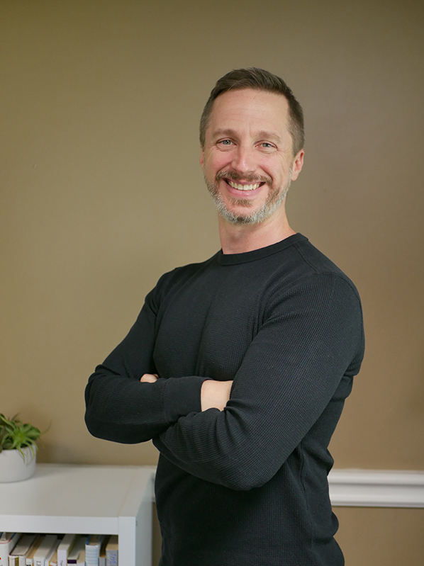 Justin Turpin in his Lancaster office
